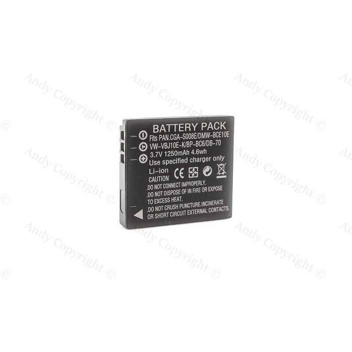 [快速出貨]Panasonic DMW-BCE10 適用 S008 RICOH DB-70 CGA-S008E-細節圖2