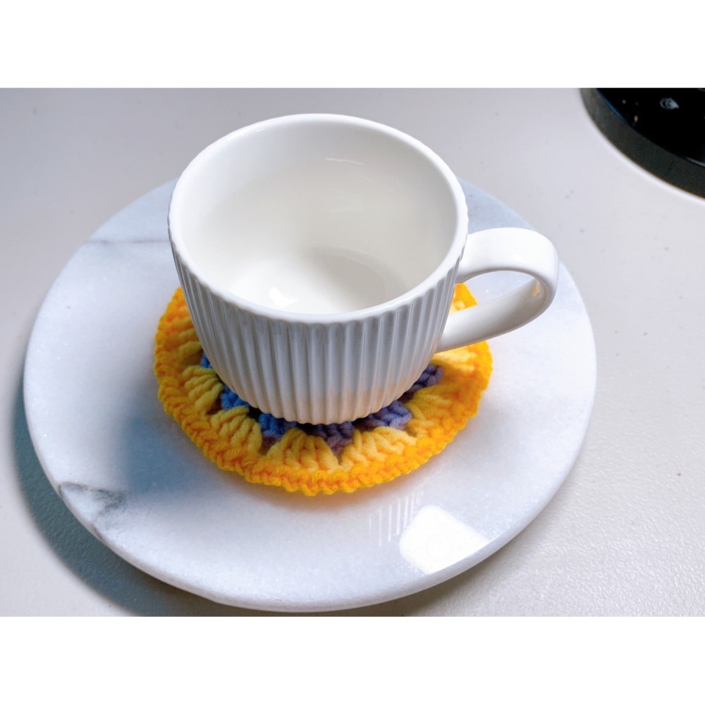 撞色系鈎織杯墊-細節圖8