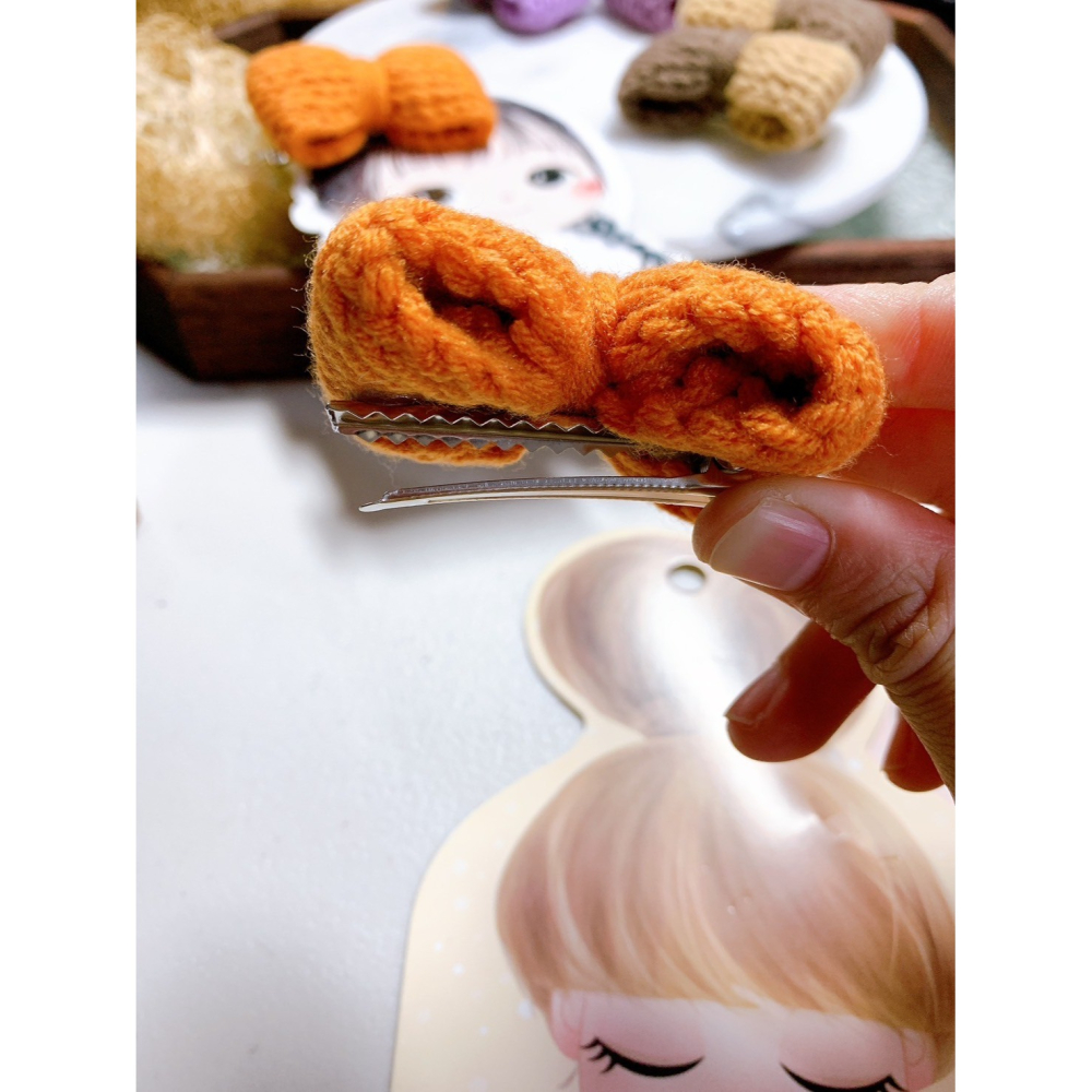 熱銷款蝴蝶結髮夾(1對)-細節圖2