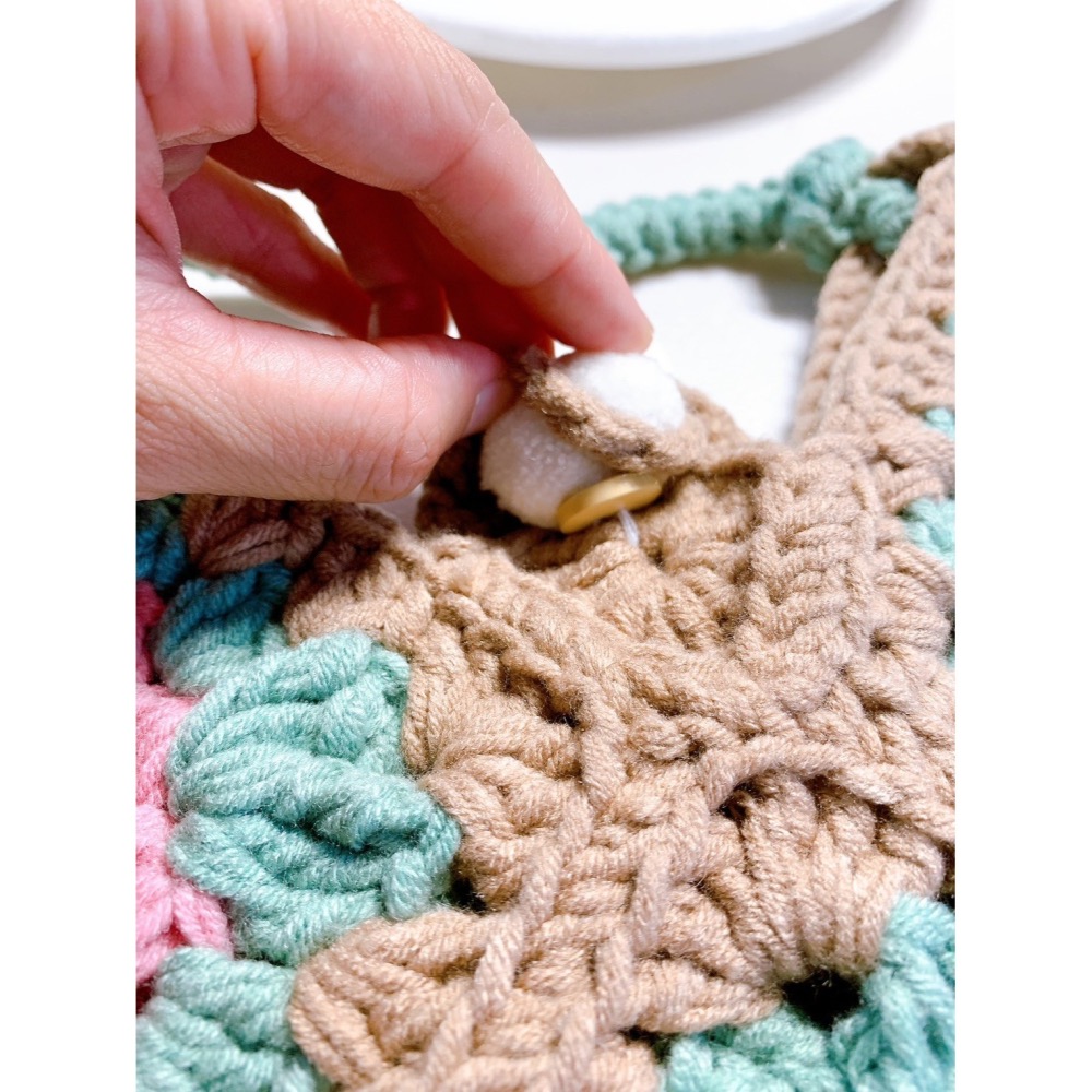 向日葵拼接包-細節圖3