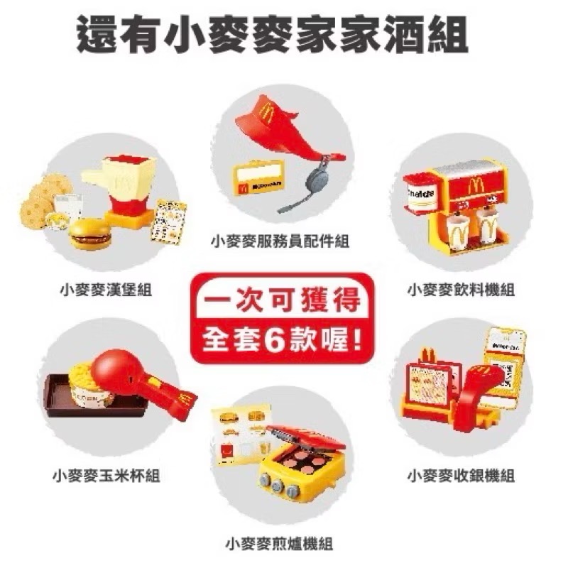 全新～ 2024小麥麥體驗營 小麥麥家家酒1.0  漢堡 收銀機 服務員配件 煎爐 玉米杯 飲料機-細節圖2