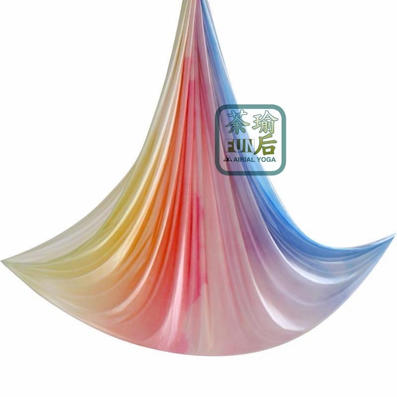 台灣品牌「茶瑜FUN后」 新花色！空瑜掛布 中高彈力  空瑜布幔 掛布 空中瑜伽吊床 空瑜吊床 空中瑜珈吊床 舞綢 綢-細節圖9