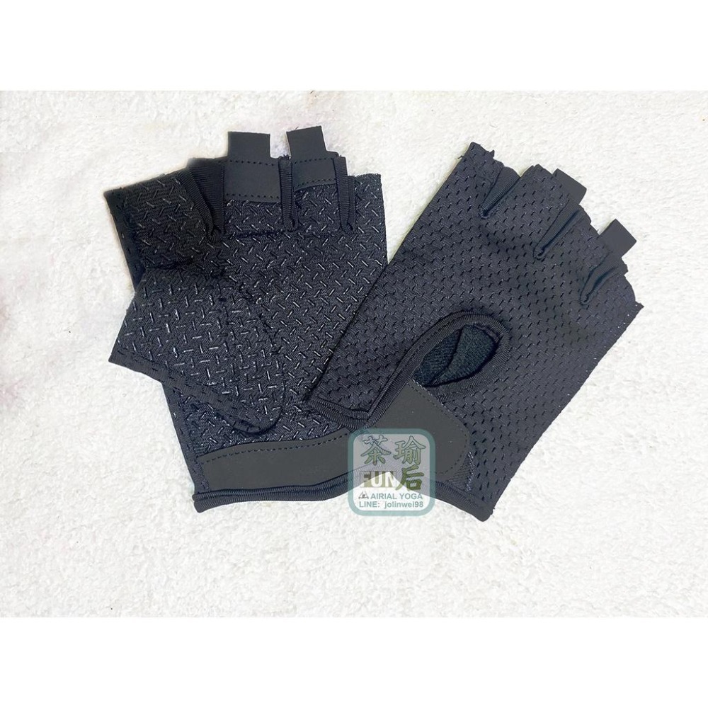 台灣品牌［茶瑜FUN后] 歐美品質 空環手套 瑜珈手套 空瑜空環綢舞專用手套，空中瑜珈專用手套，空中吊環手套，運動手套-細節圖6