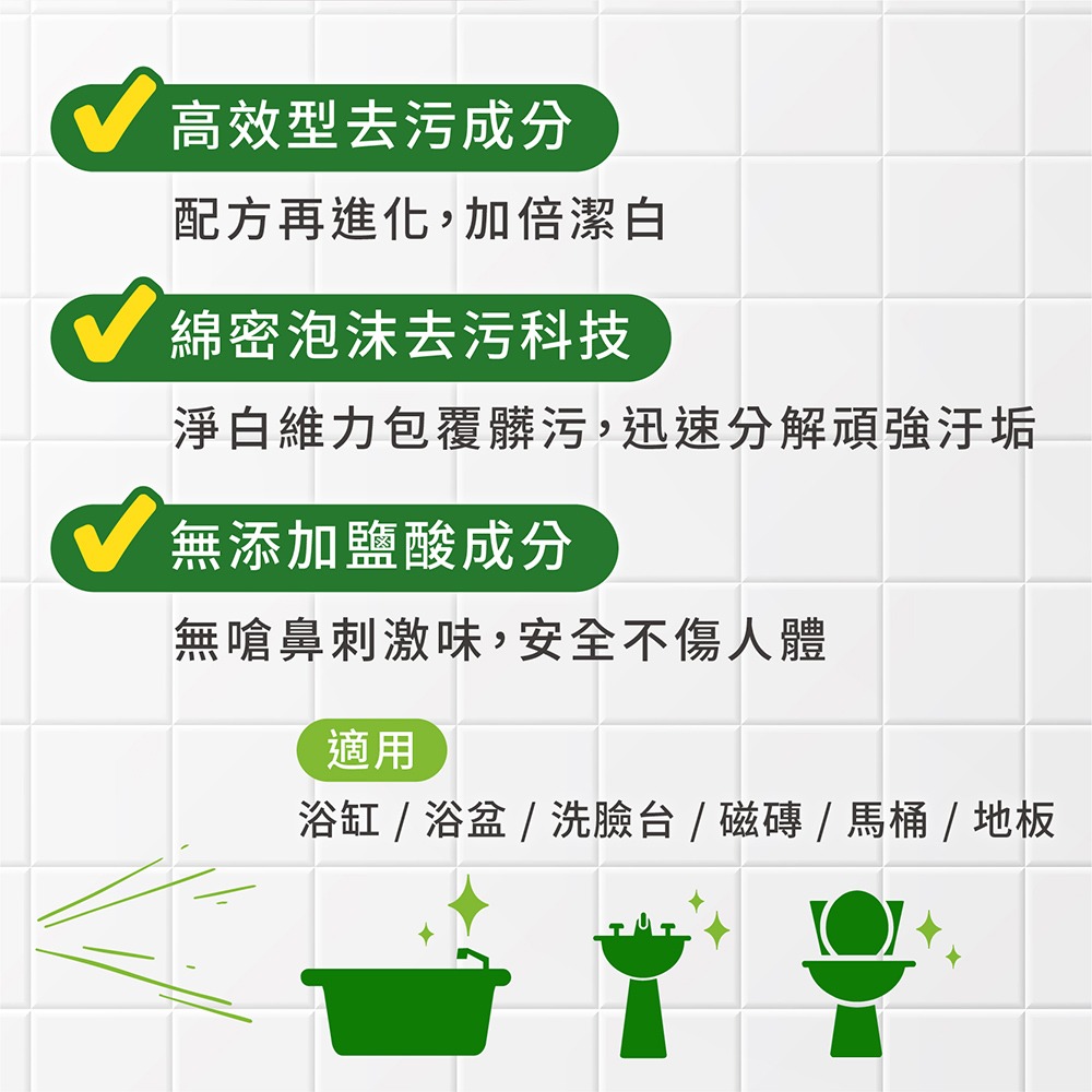 台塑生醫 台塑 BioLead 廚房 浴廁 玻璃 地板 馬桶 清潔劑 500g 1kg 2kg-細節圖3