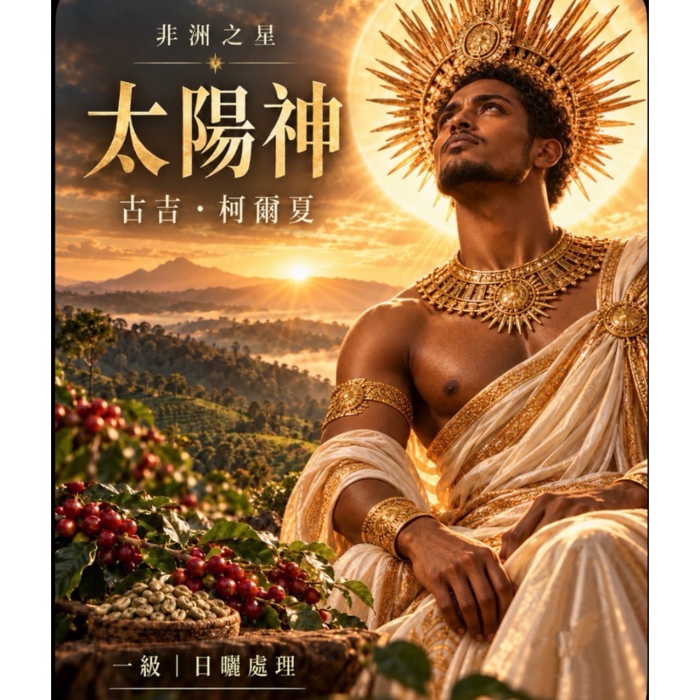 衣索匹亞 非洲之星 古吉 柯爾夏 太陽神 一級【日曬處理】