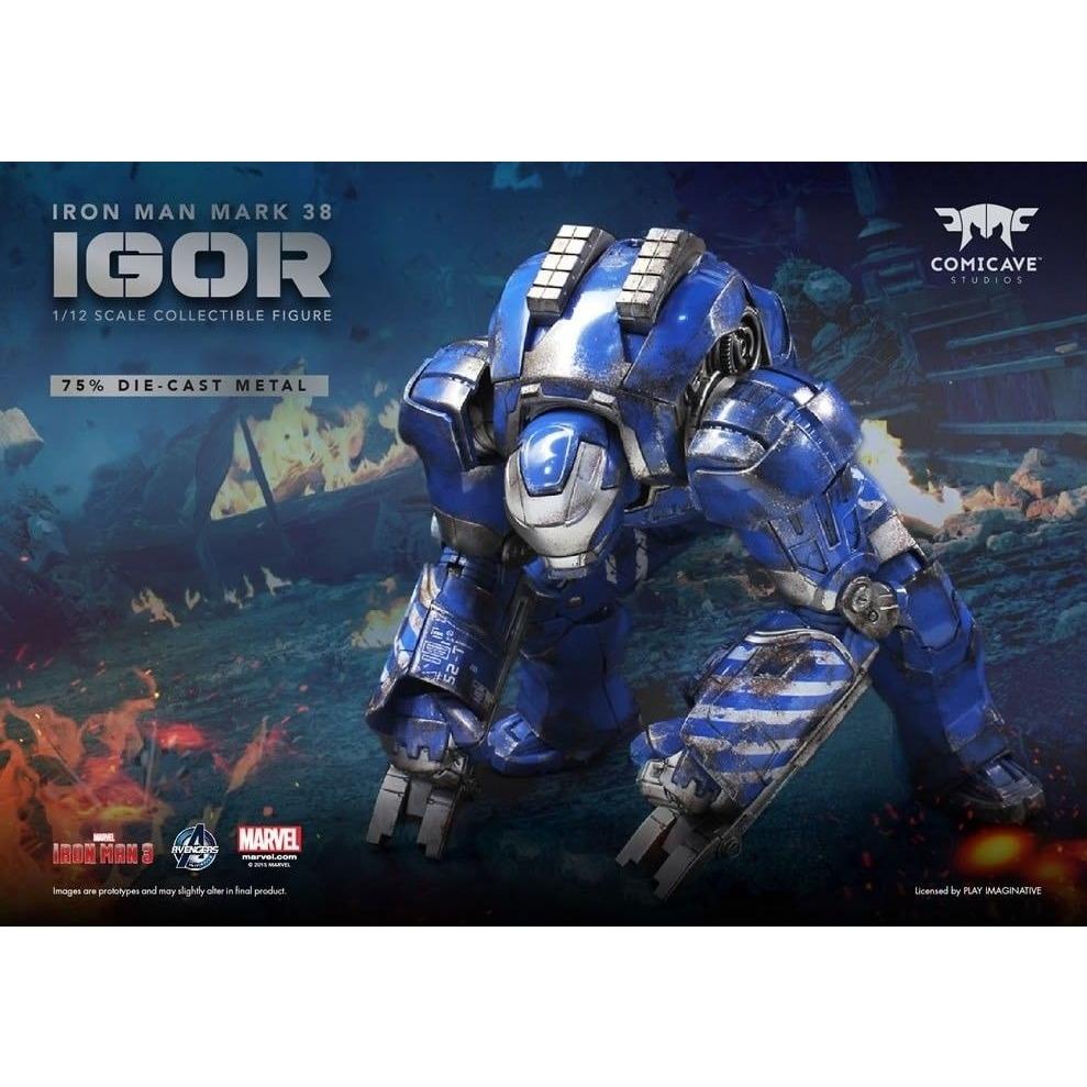 現貨 Comicave mk38 Mark XXXVIII IGOR 鋼鐵人 超合金 可動完成品 CS 伊格爾 馬克38-細節圖6