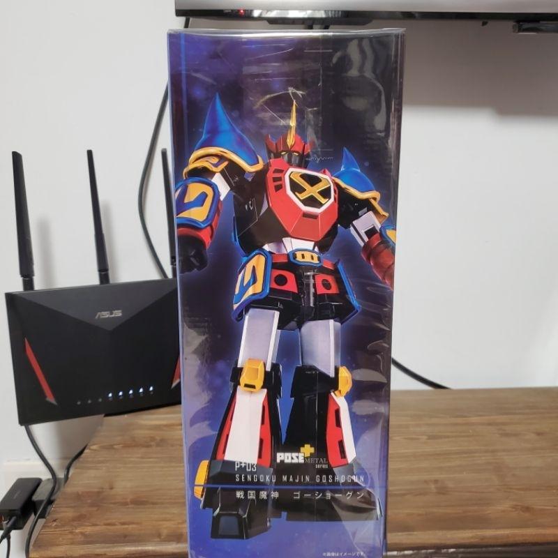 現貨 Pose+ Metal P+03 原色 完全變形 戰國魔神 pose 豪將軍 GoShogun 超合金 可動完成品-細節圖3