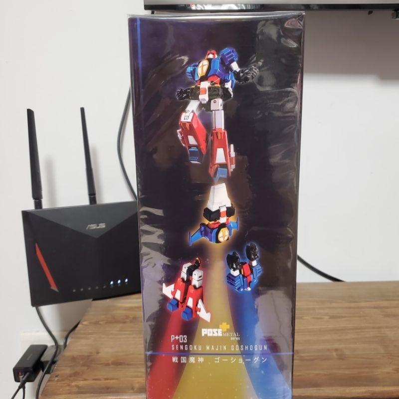 現貨 Pose+ Metal P+03 原色 完全變形 戰國魔神 pose 豪將軍 GoShogun 超合金 可動完成品-細節圖4