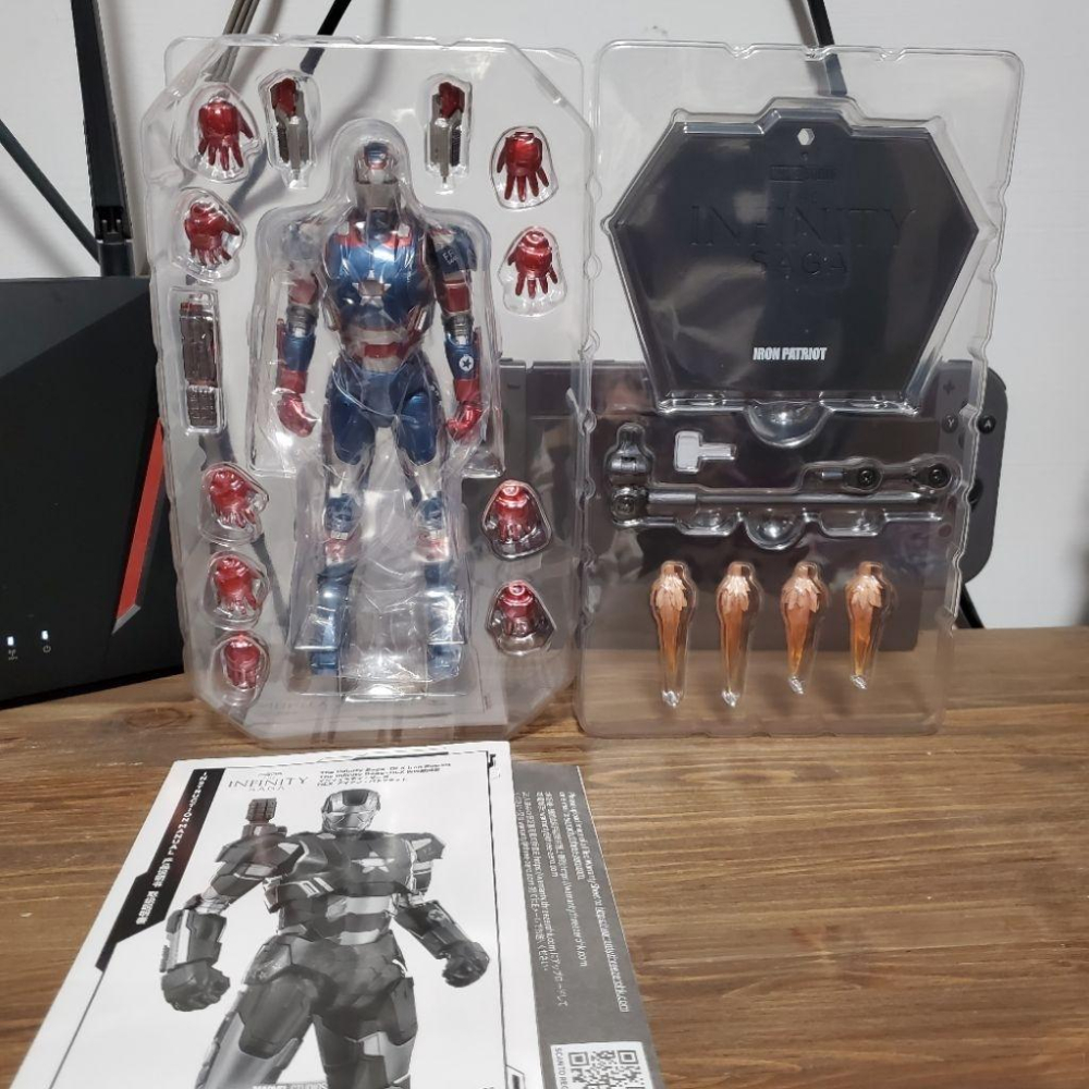 現貨 threezero 無限之戰 鋼鐵人3 DLX版 1/12 鋼鐵愛國者 IRON PATRIOT 戰爭機器 復仇者-細節圖3