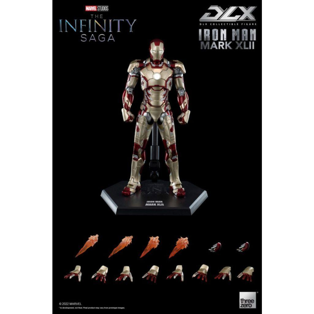 現貨 threezero 無限傳奇 鋼鐵人 MK42 DLX版 1/12比例 MARK 42 馬克42 浪子-細節圖7