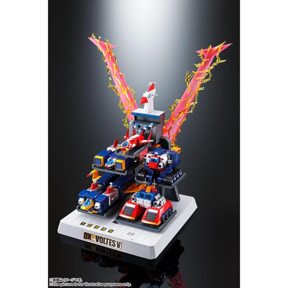現貨 DX超合金魂 VOLT IN BOX 超電磁 波羅五號 聲光 36CM VOLTES V 合金可動完成品-細節圖8