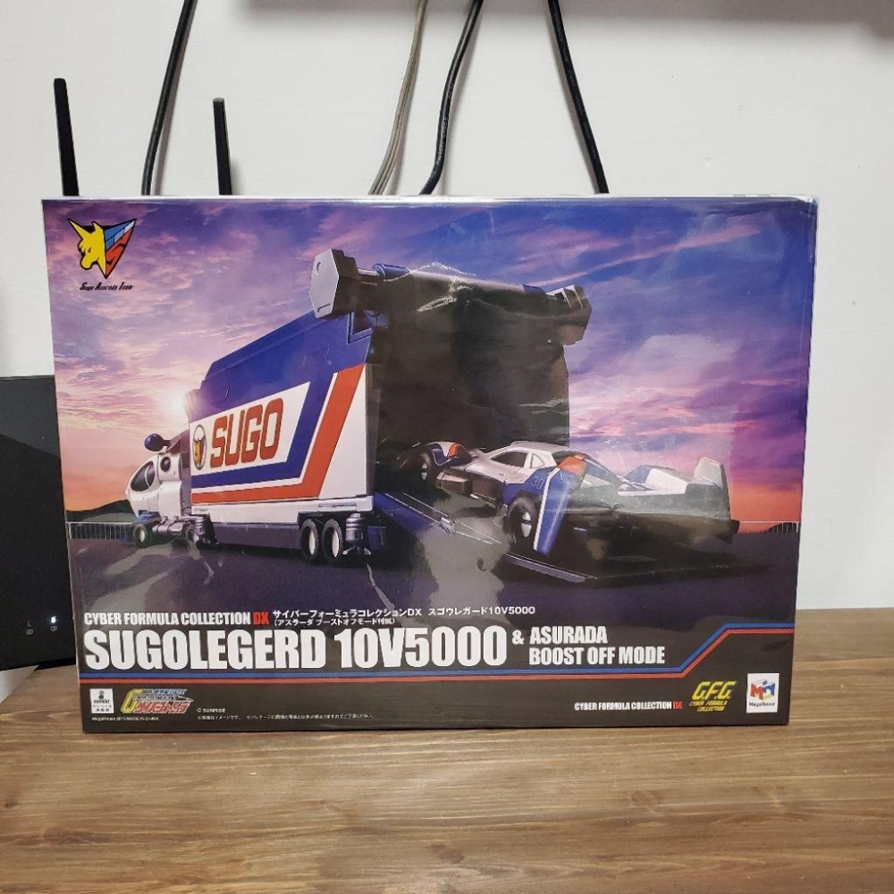 現貨 全新 MH 限定 C.F.C. DX 10V5000 閃電霹靂車 運輸維修車 阿斯拉 貨櫃車 MEGAHOUSE-細節圖2