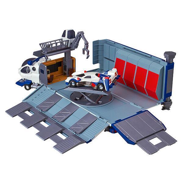 現貨 全新 MH 限定 C.F.C. DX 10V5000 閃電霹靂車 運輸維修車 阿斯拉 貨櫃車 MEGAHOUSE-細節圖8