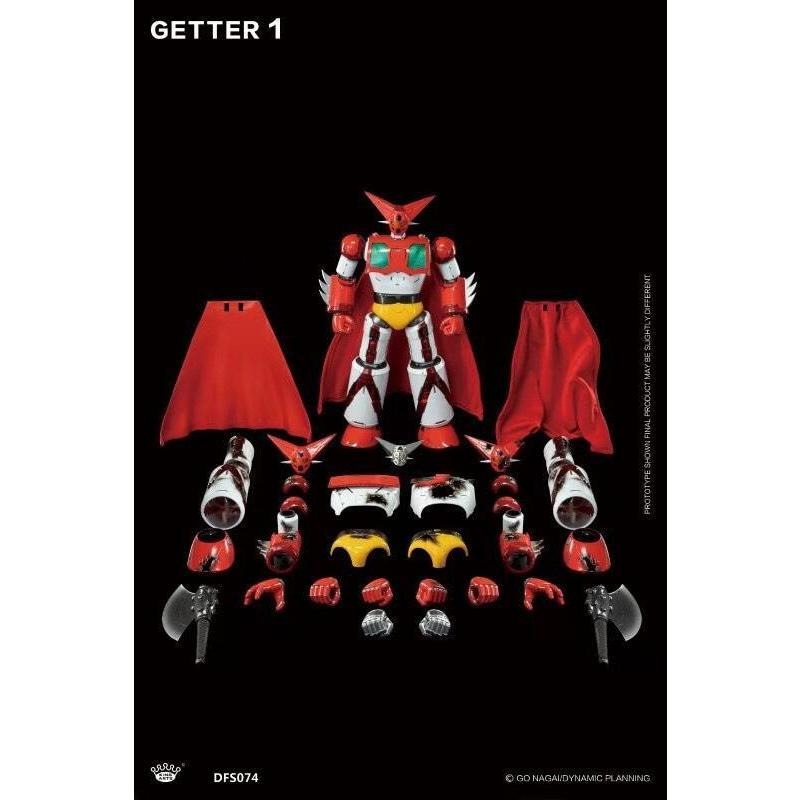 現貨 全新 King Arts DFS074 GETTER 蓋特 蓋特1號 合金可動完成品 超合金 戰損 蓋特一號 KA-細節圖7