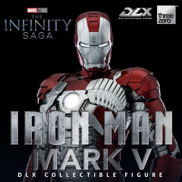 現貨 threezero DLX 鋼鐵人 Mark V MK5 馬克5 合金可動完成品 IRONMAN 3A-細節圖4