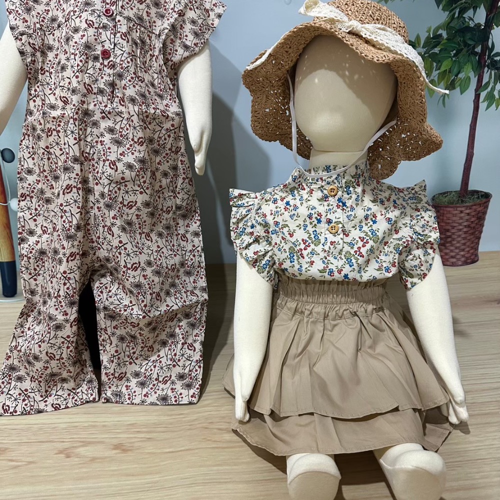 嬰幼童花邊軟型圓頂蝴蝶結緞帶草帽-細節圖4