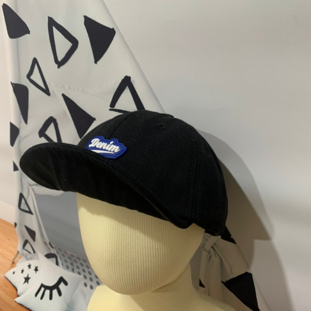 兒童單寧字樣帥氣棒球帽-細節圖3