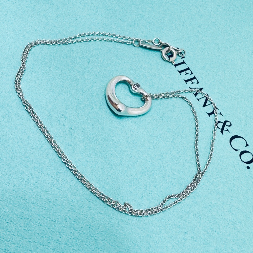 TIFFANY&Co 藍鑽純銀項鍊-細節圖4