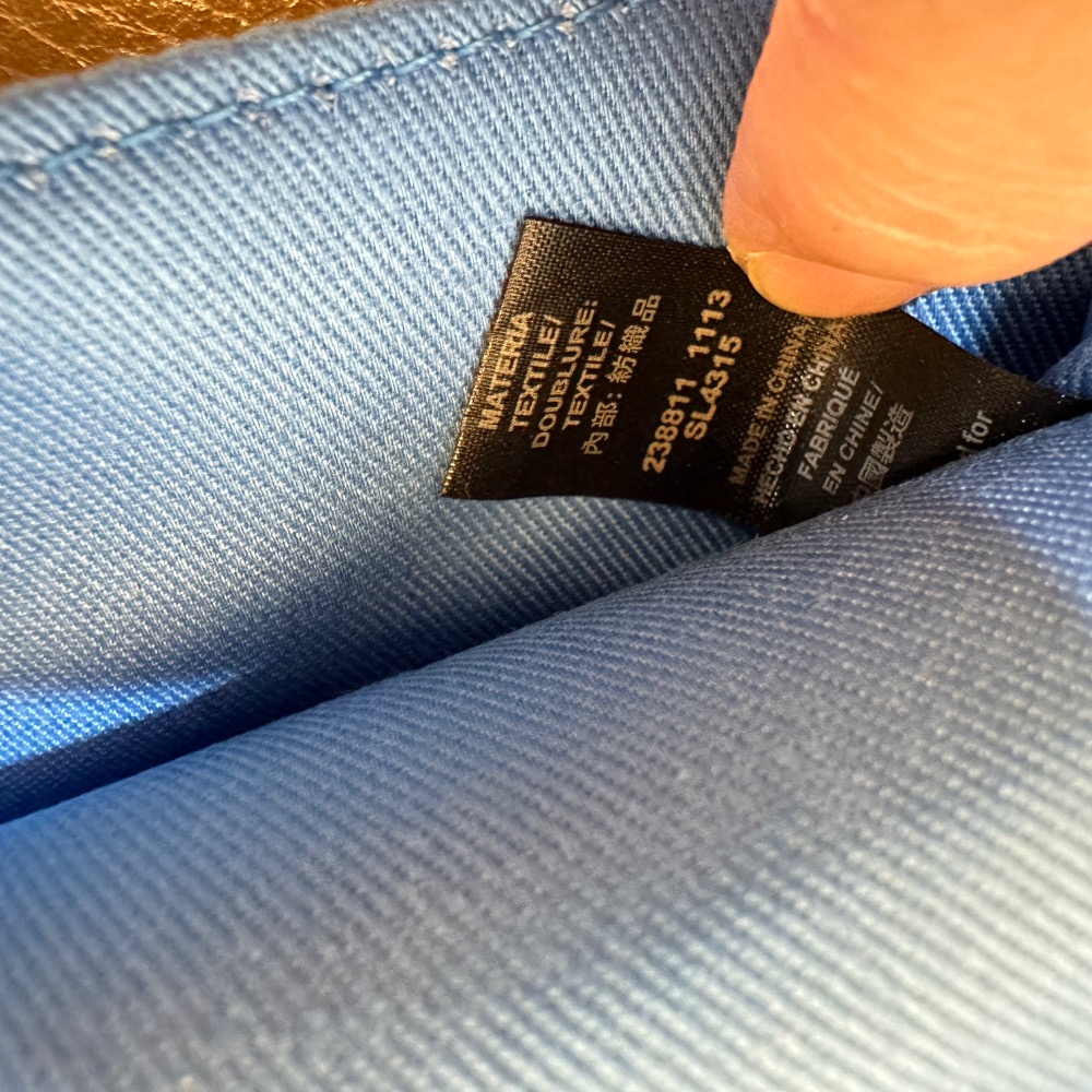 FOSSIL藍色真皮長夾-細節圖9