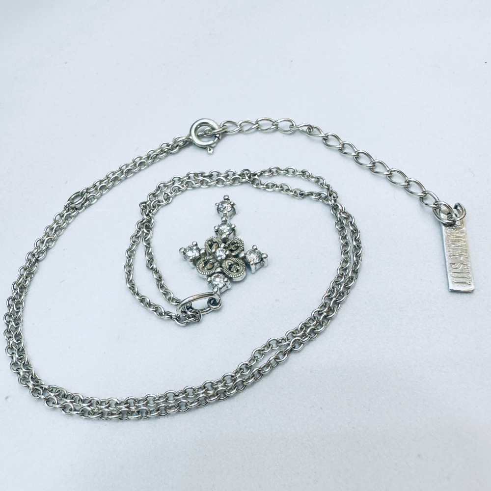 ANNA SUI安娜蘇巴洛克十字架925純銀項鍊-細節圖6