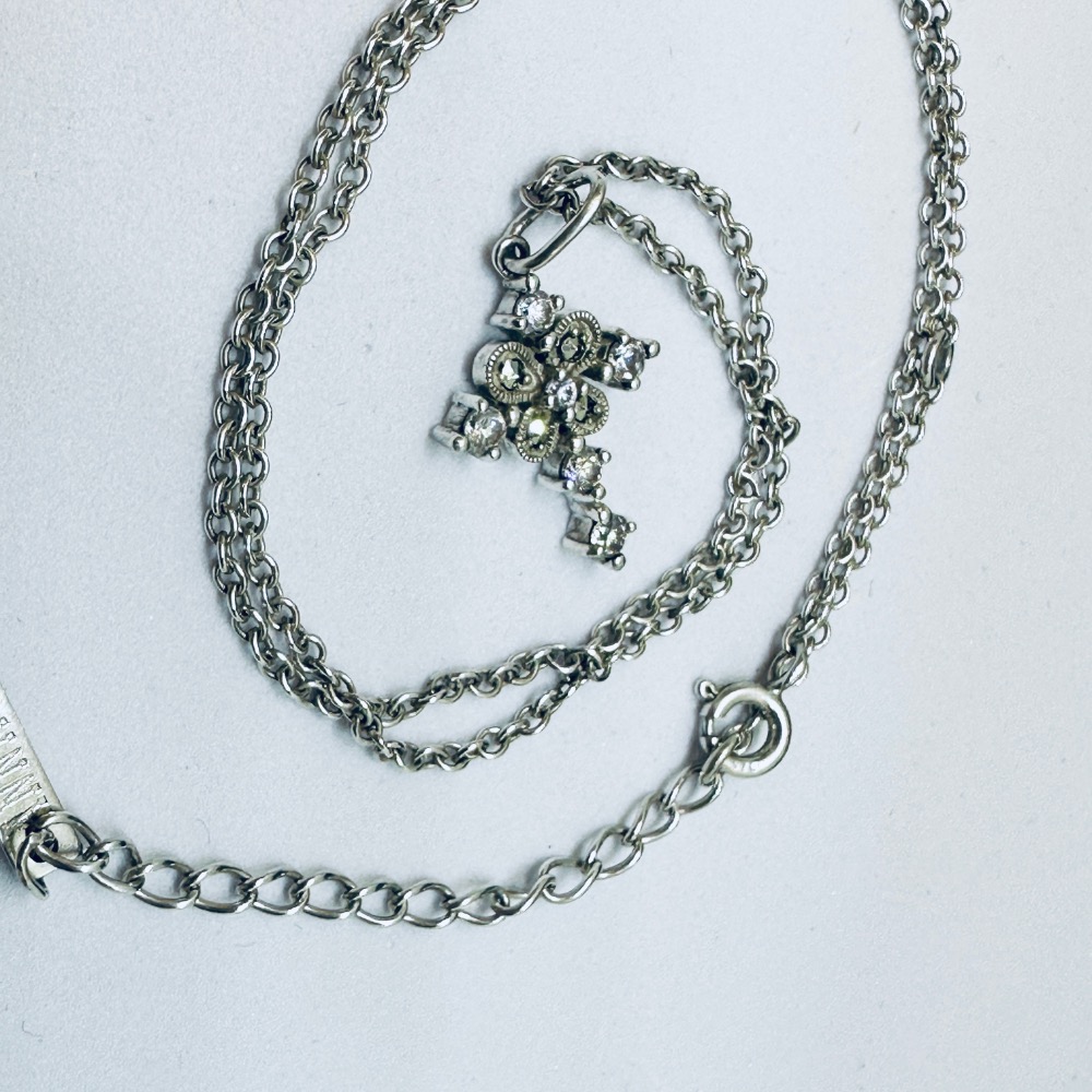 ANNA SUI安娜蘇巴洛克十字架925純銀項鍊-細節圖7