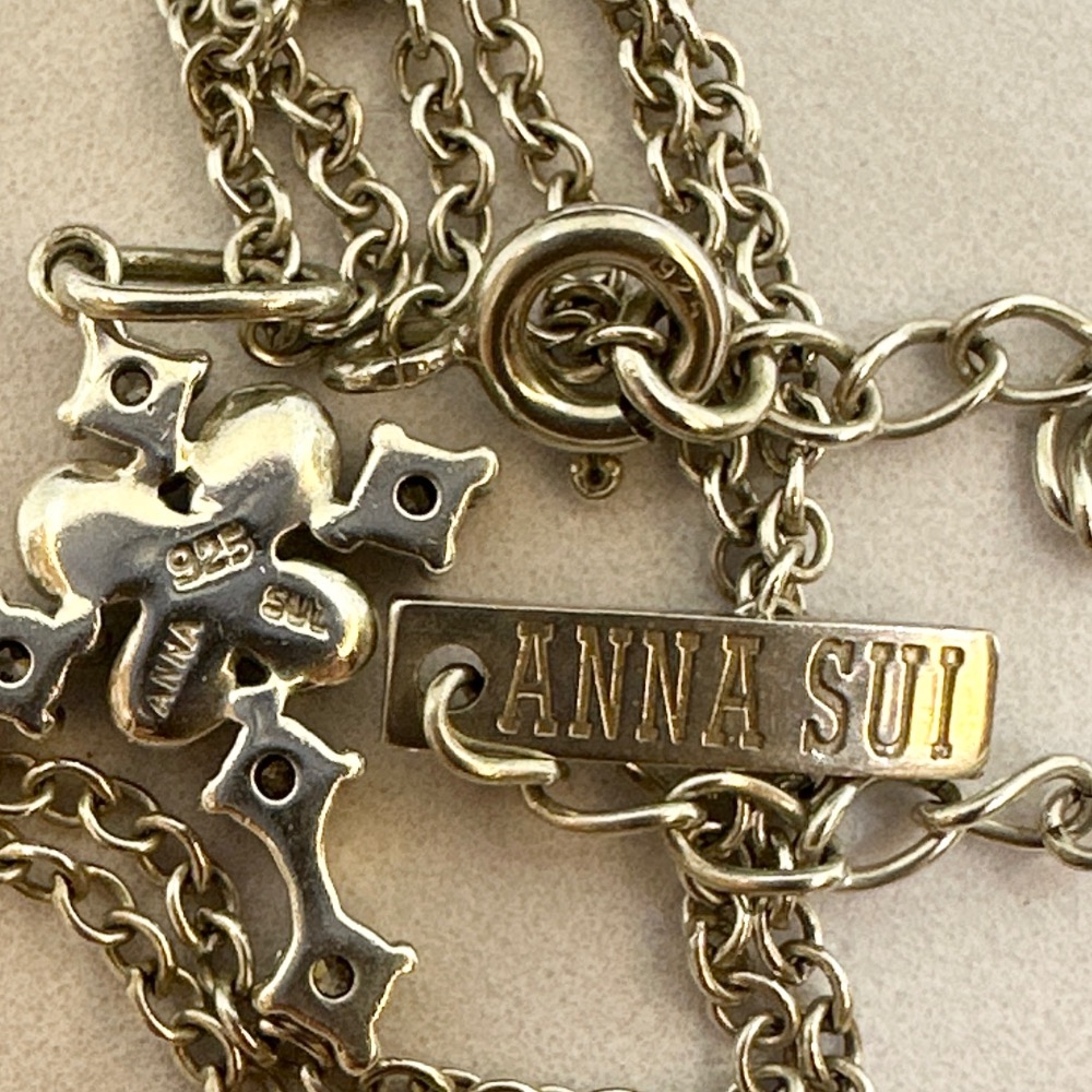 ANNA SUI安娜蘇巴洛克十字架925純銀項鍊-細節圖9