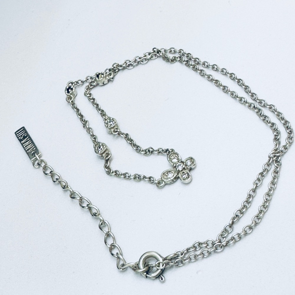 ANNA SUI安娜蘇蝴蝶925純銀項鍊-細節圖5