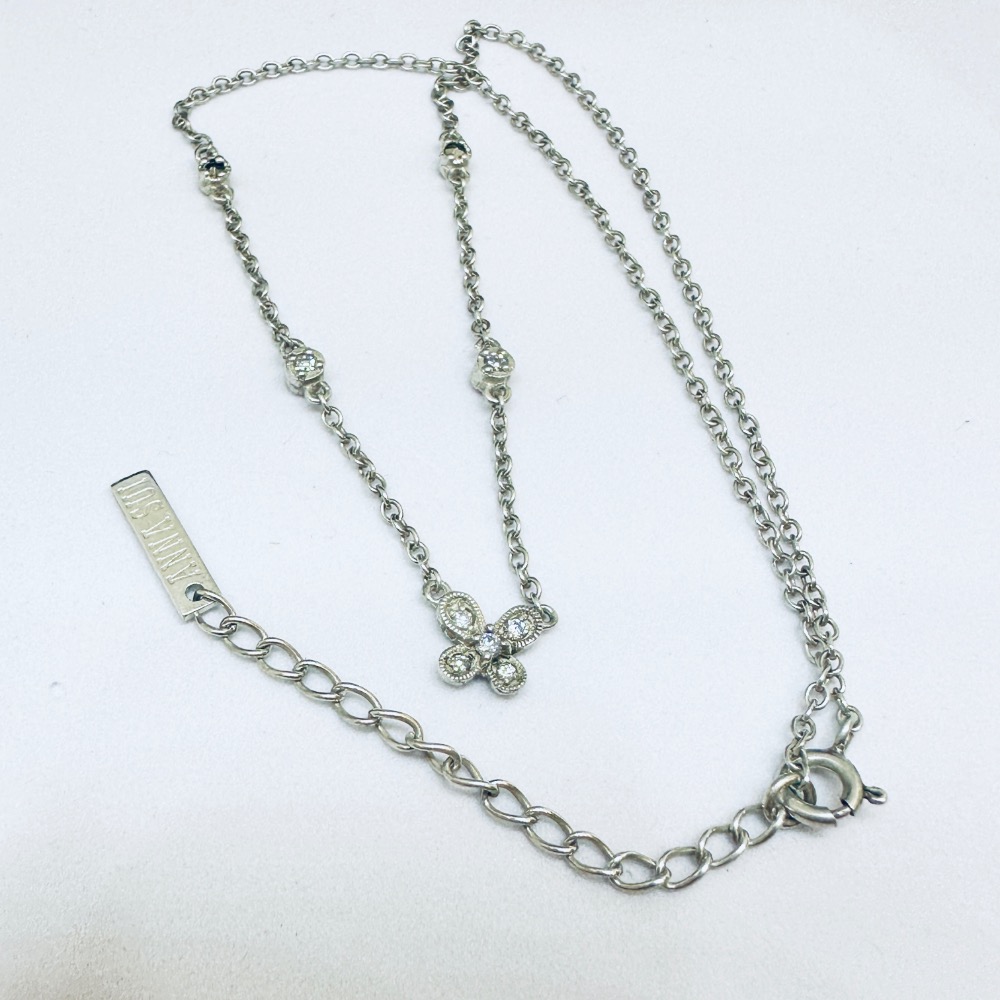 ANNA SUI安娜蘇蝴蝶925純銀項鍊-細節圖6