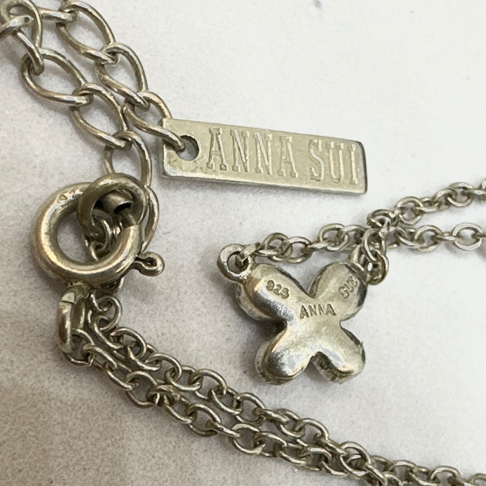 ANNA SUI安娜蘇蝴蝶925純銀項鍊-細節圖8