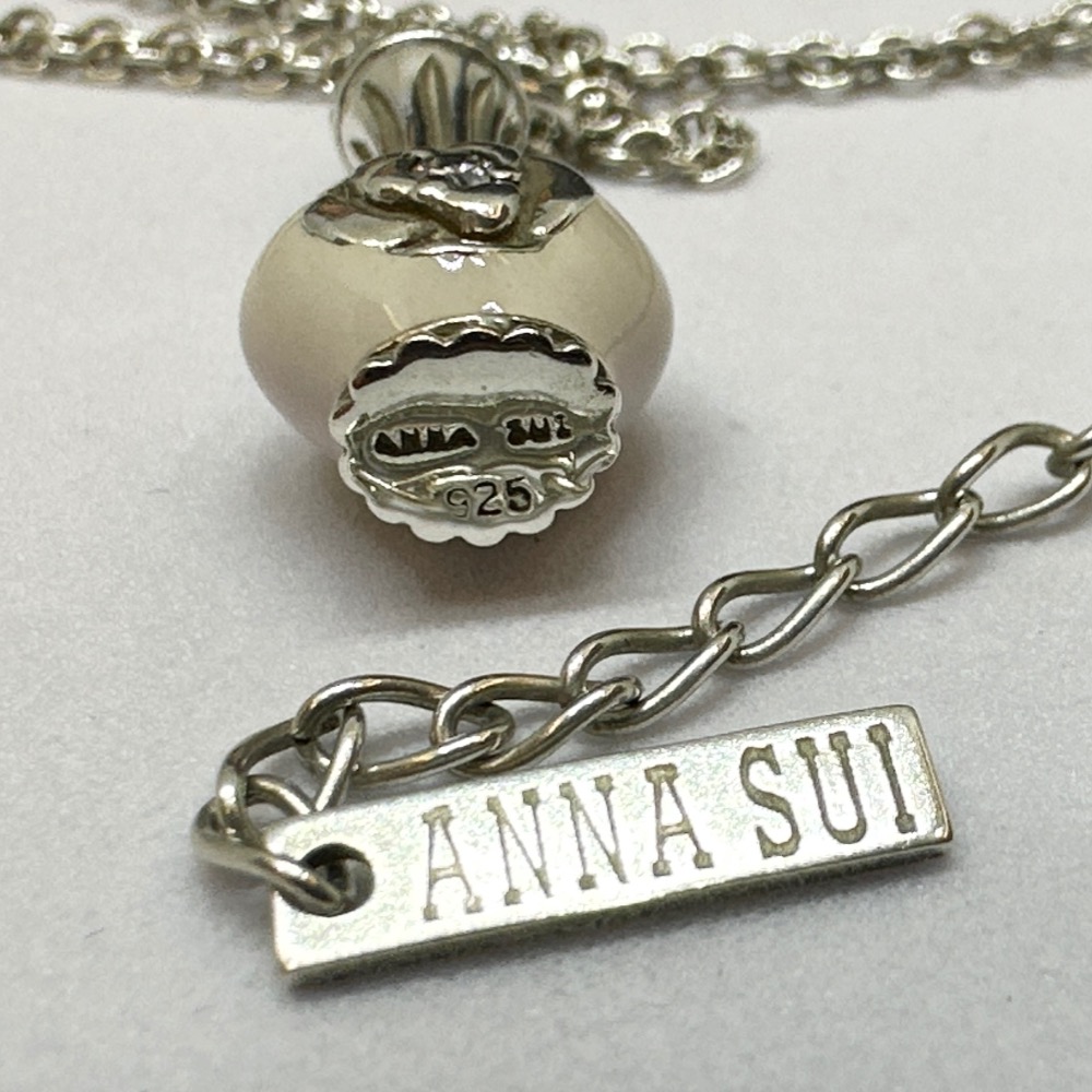 ANNA SUI安娜蘇珐瑯立體寶瓶925純銀項鍊-細節圖6