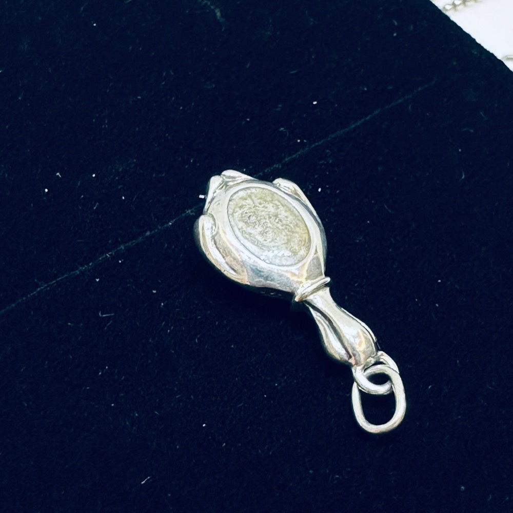 ANNA SUI安娜蘇魔鏡蝴蝶愛心鑽925純銀項鍊-細節圖10