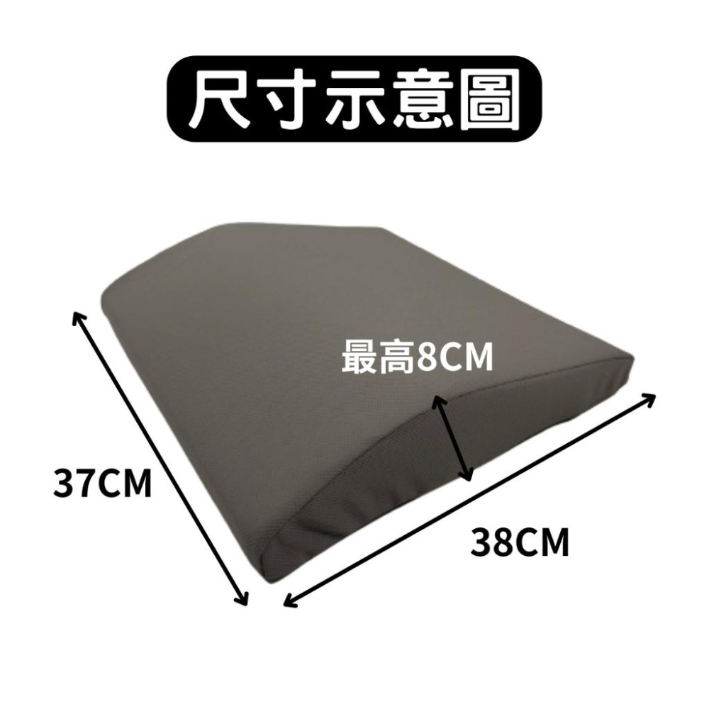 【EASYDAY】台灣快速出貨 100%台灣製造 竹炭惰性棉釋壓腰靠墊 記憶棉 靠墊 灰色【記憶腰靠墊】-細節圖3