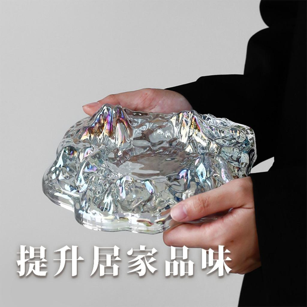 【24小時出貨】質感冰山煙灰盒 菸灰缸 三色可選 七彩 煙灰 琥珀色 A40-細節圖5