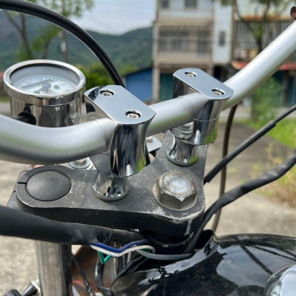 【24小時出貨】22MM 電鍍加高冠座 復古車 手工車 野狼 雲豹 KTR 愛將 雄獅 馬克 MY A08-細節圖4