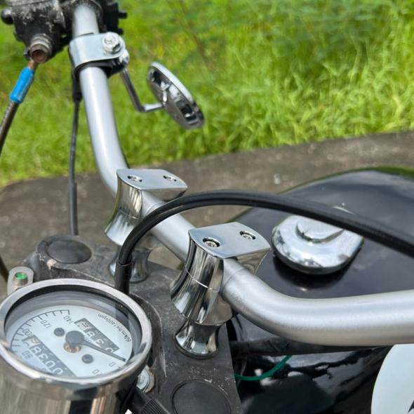 【24小時出貨】22MM 電鍍加高冠座 復古車 手工車 野狼 雲豹 KTR 愛將 雄獅 馬克 MY A08-細節圖5