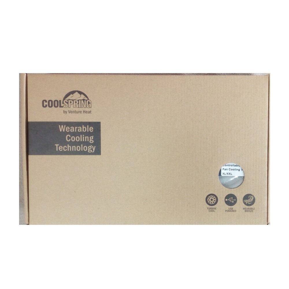 [美國 +venture] USB 行動涼感風扇背心-3XL & 4XL (USB電源、舒適涼扇)-細節圖2