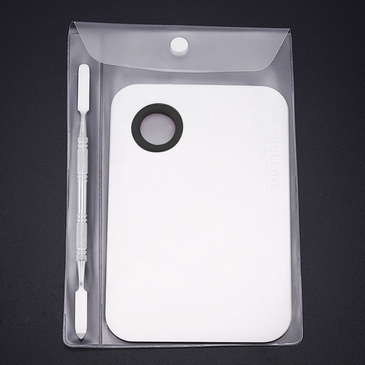 🍍愛佳美妝🥝不鏽鋼調色盤含調色棒套裝，壓克力調色盤組合-細節圖3