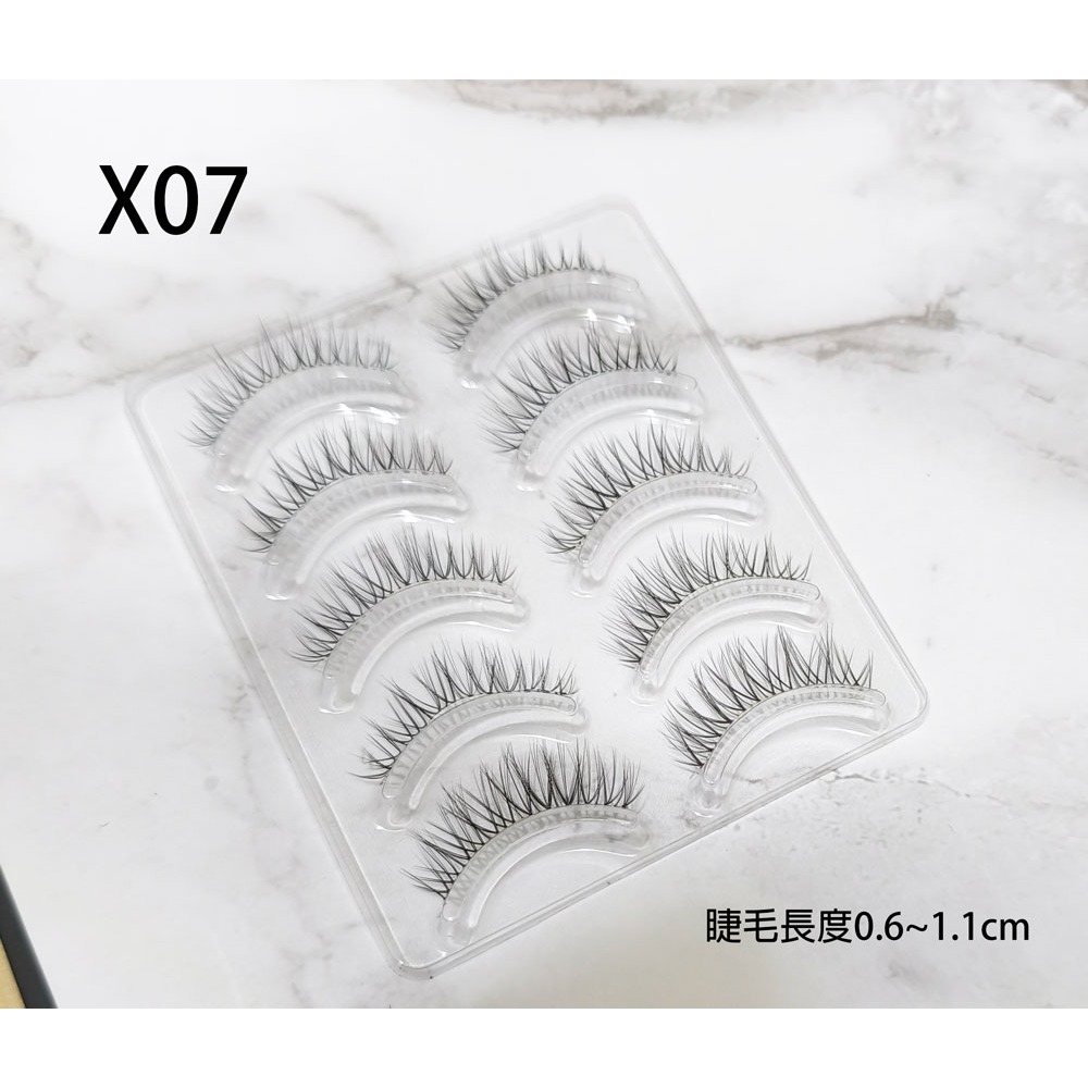 🍍愛佳美妝🥝粗透明梗磨尖款自然睫毛 X02,X04,X07,X09 假睫毛-細節圖6