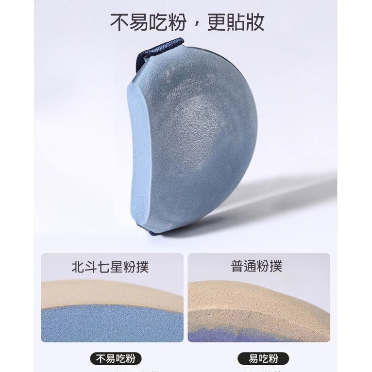 🍍愛佳美妝🥝北斗七星雙面加厚氣墊  乾濕兩用 套組 單售 圓形，水滴形，尖頭水滴-細節圖2