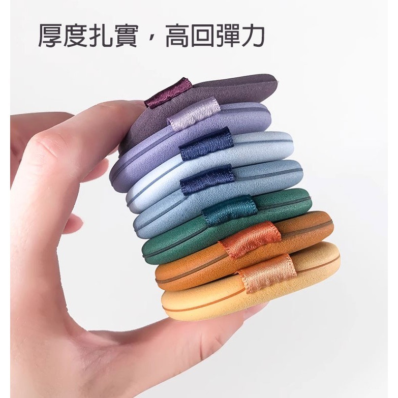 🍍愛佳美妝🥝北斗七星雙面加厚氣墊  乾濕兩用 套組 單售 圓形，水滴形，尖頭水滴-細節圖8