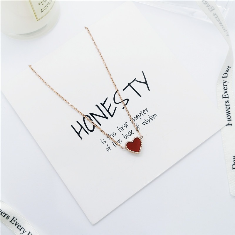 🌈BEAUTY飾品🌈 FF17-18 在台現貨 真金電鍍14k 紅色愛心鈦鋼腳鍊（玫瑰金）/磨砂蝴蝶鈦鋼腳鍊（玫瑰金-細節圖6