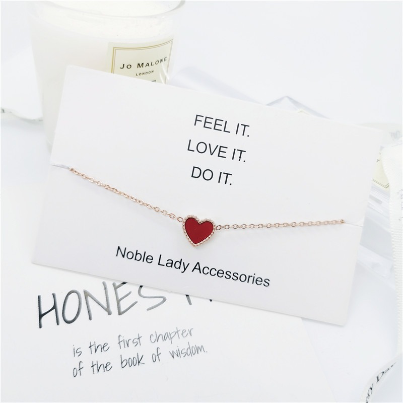 🌈BEAUTY飾品🌈 FF17-18 在台現貨 真金電鍍14k 紅色愛心鈦鋼腳鍊（玫瑰金）/磨砂蝴蝶鈦鋼腳鍊（玫瑰金-規格圖8