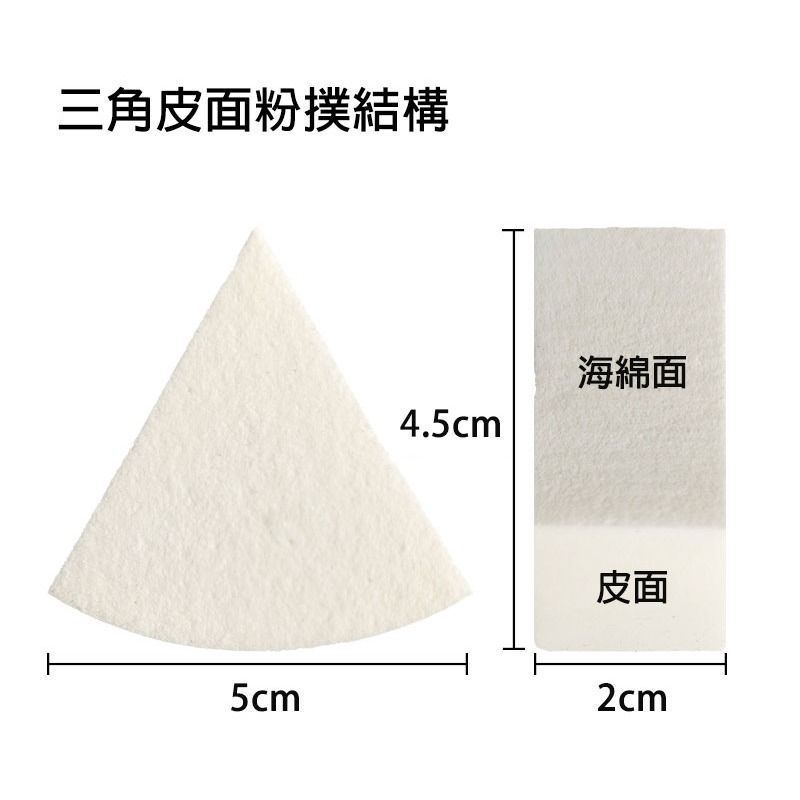 🍍愛佳美妝🥝 毛老師同款皮面三角粉撲-細節圖4