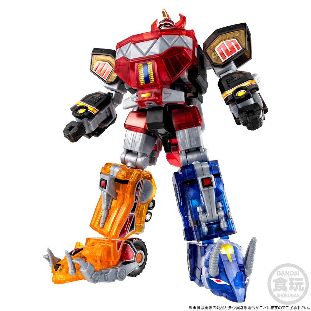 現貨 BANDAI 盒玩 SMP [金剛戰士 透明版] 恐龍戰隊獸連者 進化合體 大獸神 金剛戰士 透明配色 龍皇凱薩-細節圖2