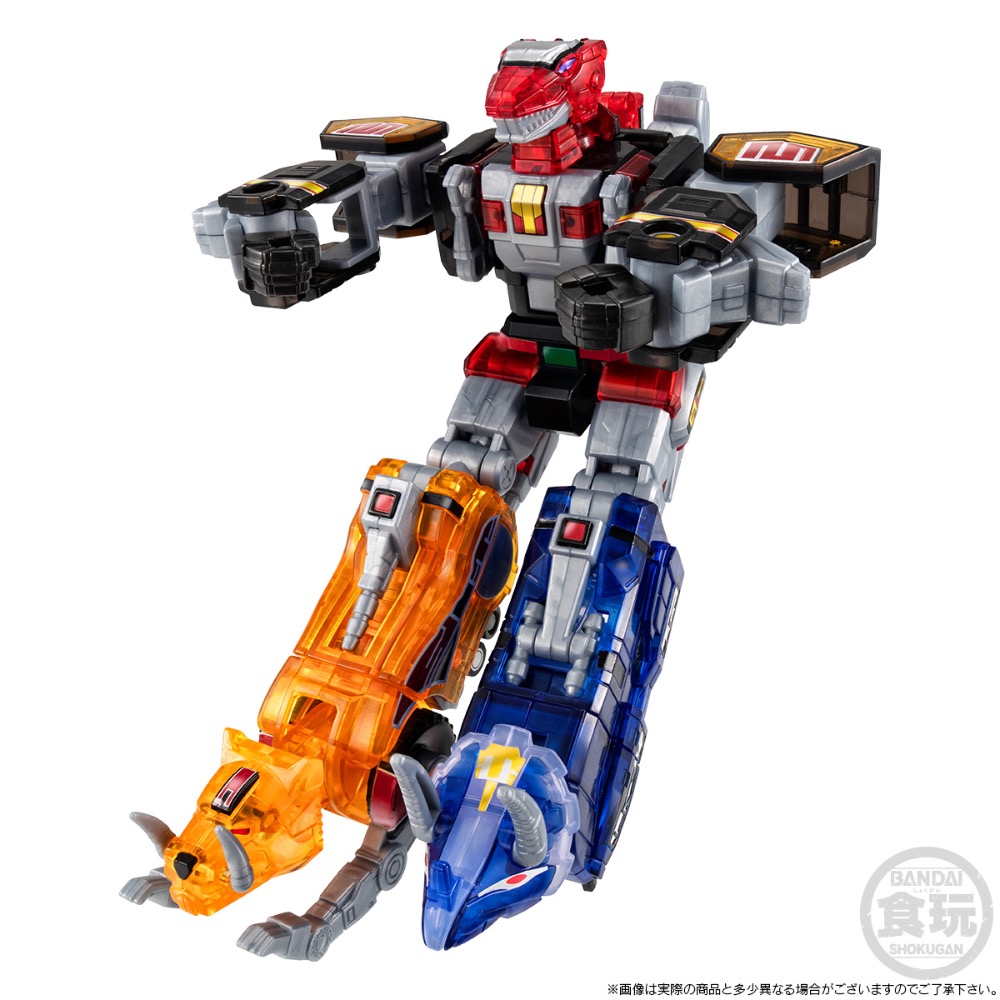 現貨 BANDAI 盒玩 SMP [金剛戰士 透明版] 恐龍戰隊獸連者 進化合體 大獸神 金剛戰士 透明配色 龍皇凱薩-細節圖3