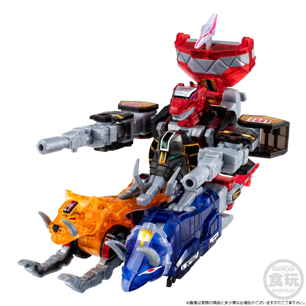 現貨 BANDAI 盒玩 SMP [金剛戰士 透明版] 恐龍戰隊獸連者 進化合體 大獸神 金剛戰士 透明配色 龍皇凱薩-細節圖6