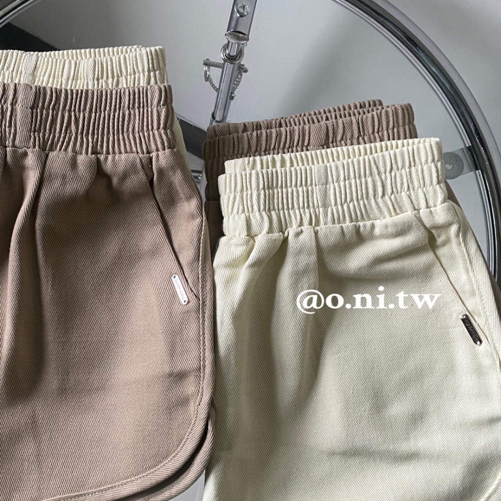 【o.ni.tw-現貨+預購#0040】夏季新款金標短褲-廠商自訂款 可愛色系短褲-細節圖3