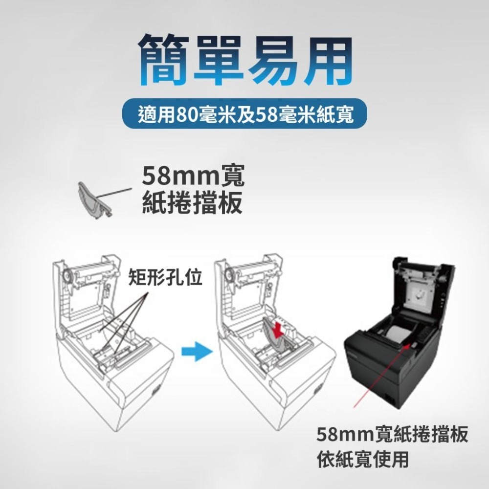 【Epson】高雄 TM-T82III 店家專用 熱感印表機  熱感式 收據印表機 發票機 一維碼 二維碼 微型印表機-細節圖3