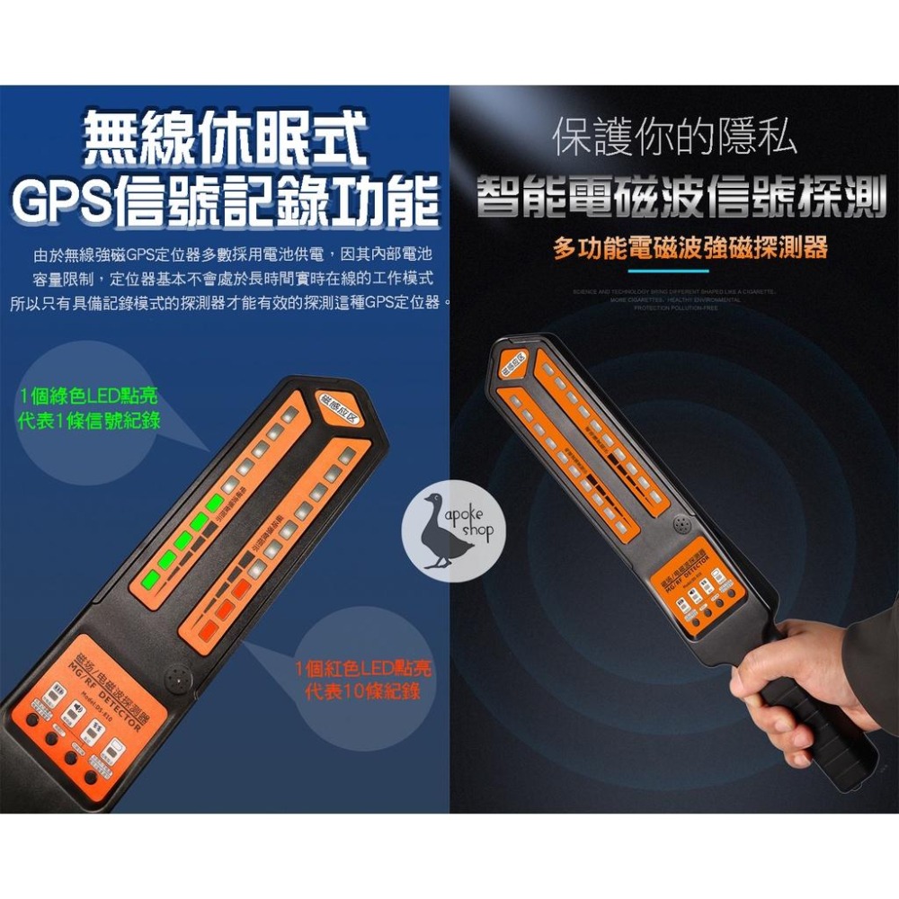 【探測器】 2024 第二代 手持探測器 訊號探測器 AI 反針孔 反GPS 反訊號追蹤 強磁掃描 4G 電磁波 反監控-細節圖8