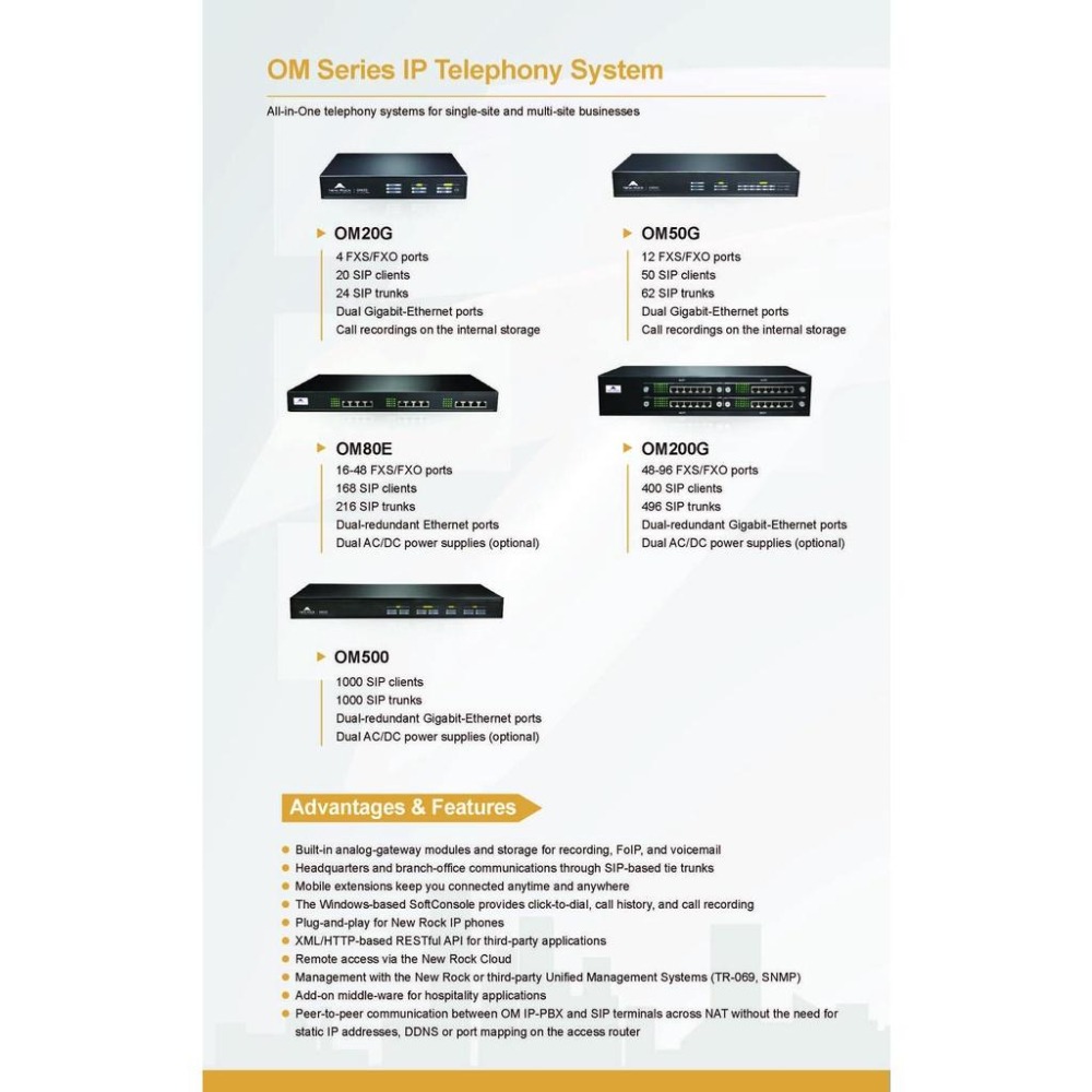 【迅時】高雄 電話交換機 OM50G IP PBX 網路電話總機 行動分機 分機系統 voip sip 網關 OM20G-細節圖3